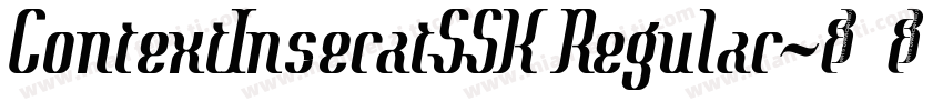 ContextInseratSSK Regular字体转换